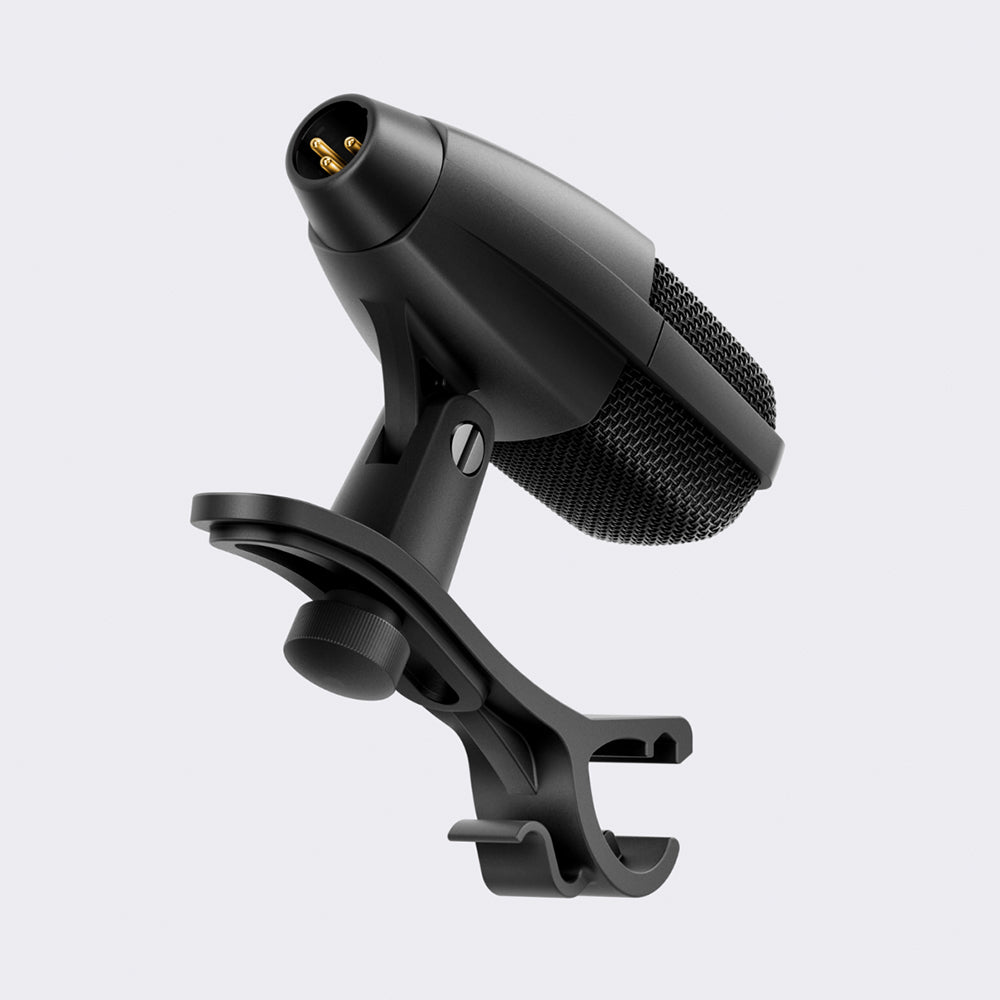 Sennheiser MD 421 Kompakt with MZH Drum Microphone Clip - Black