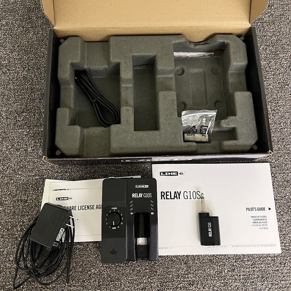 Used Line 6 Relay G10S Wireless Guitar System With G10TII Transmitter Black