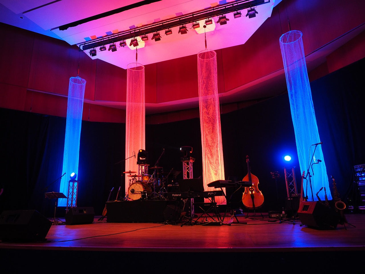 pro audio speaker microphone backline staging lighting rental sales