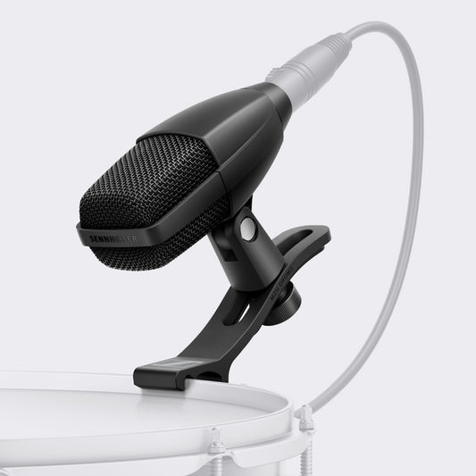 Sennheiser MD 421 Kompakt with MZH Drum Microphone Clip - Black