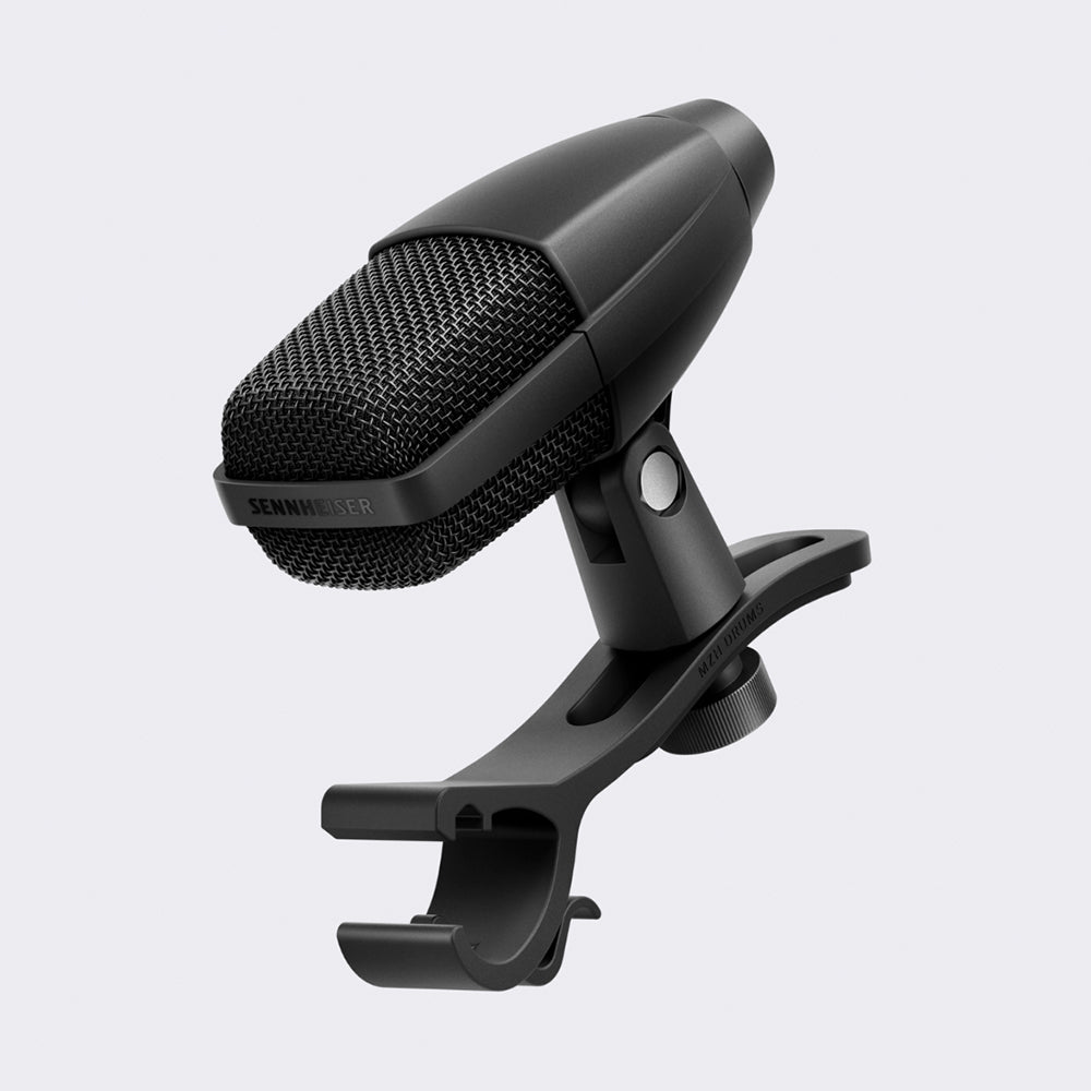 Sennheiser MD 421 Kompakt with MZH Drum Microphone Clip - Black