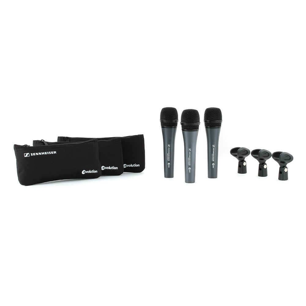 Sennheiser e 835 Cardioid Dynamic Microphone 3-pack Bundle