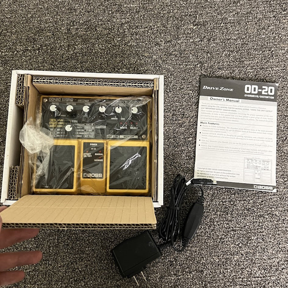 Used BOSS OD-20 Drive Zone Twin Pedal w/COSM