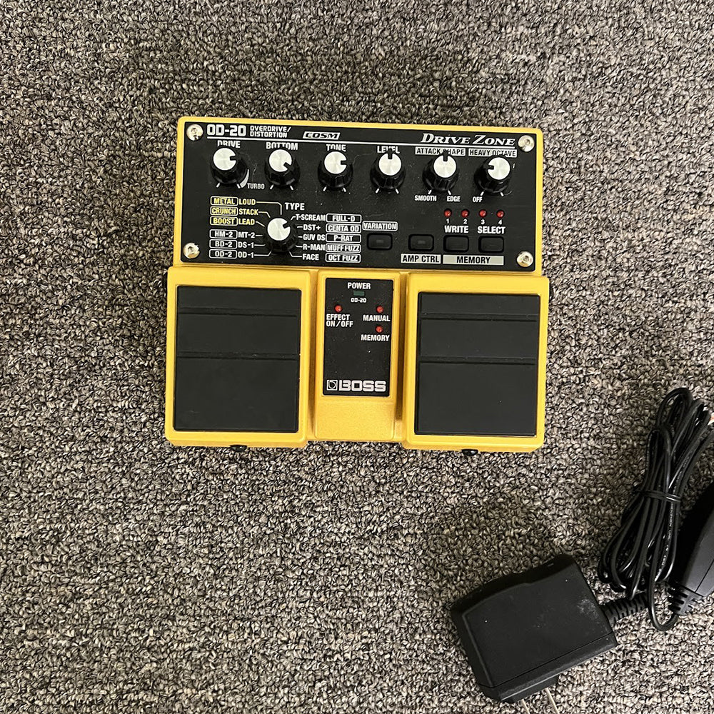 Used BOSS OD-20 Drive Zone Twin Pedal w/COSM
