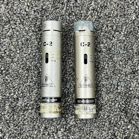 Used Behringer C-2 Matched Studio Condenser Microphones (pair)