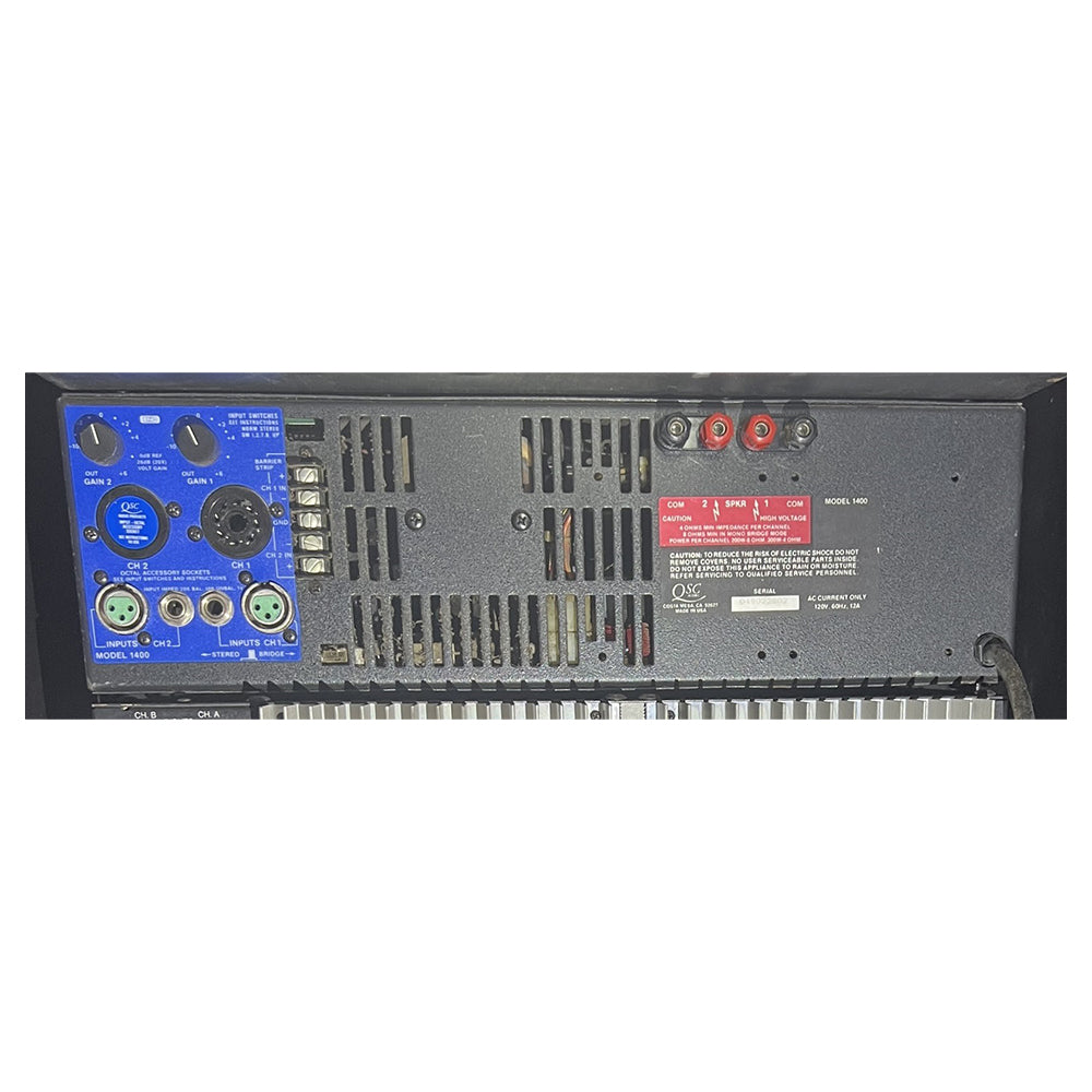 Used QSC Series One Model 1400 Professional Power Amplifier